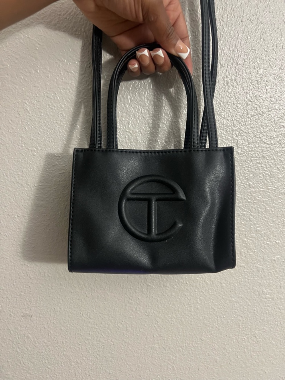 Telfar Mini Shopping Bag in Black